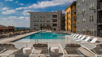 Resort-style swimming pool